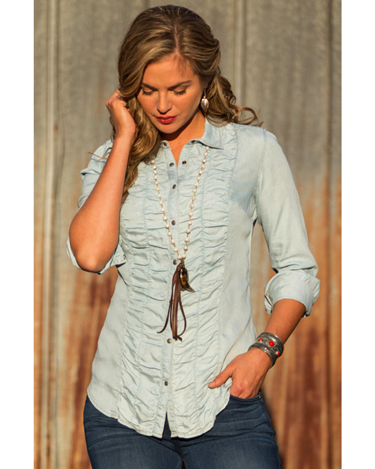 ruched front shirt