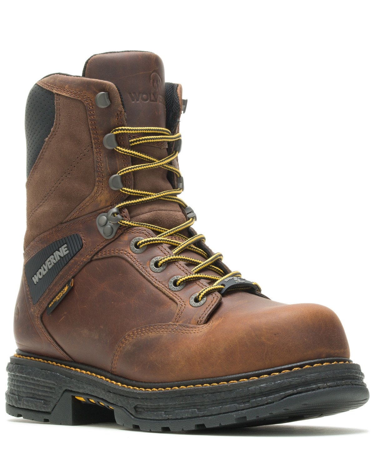 wolverine lace up work boots