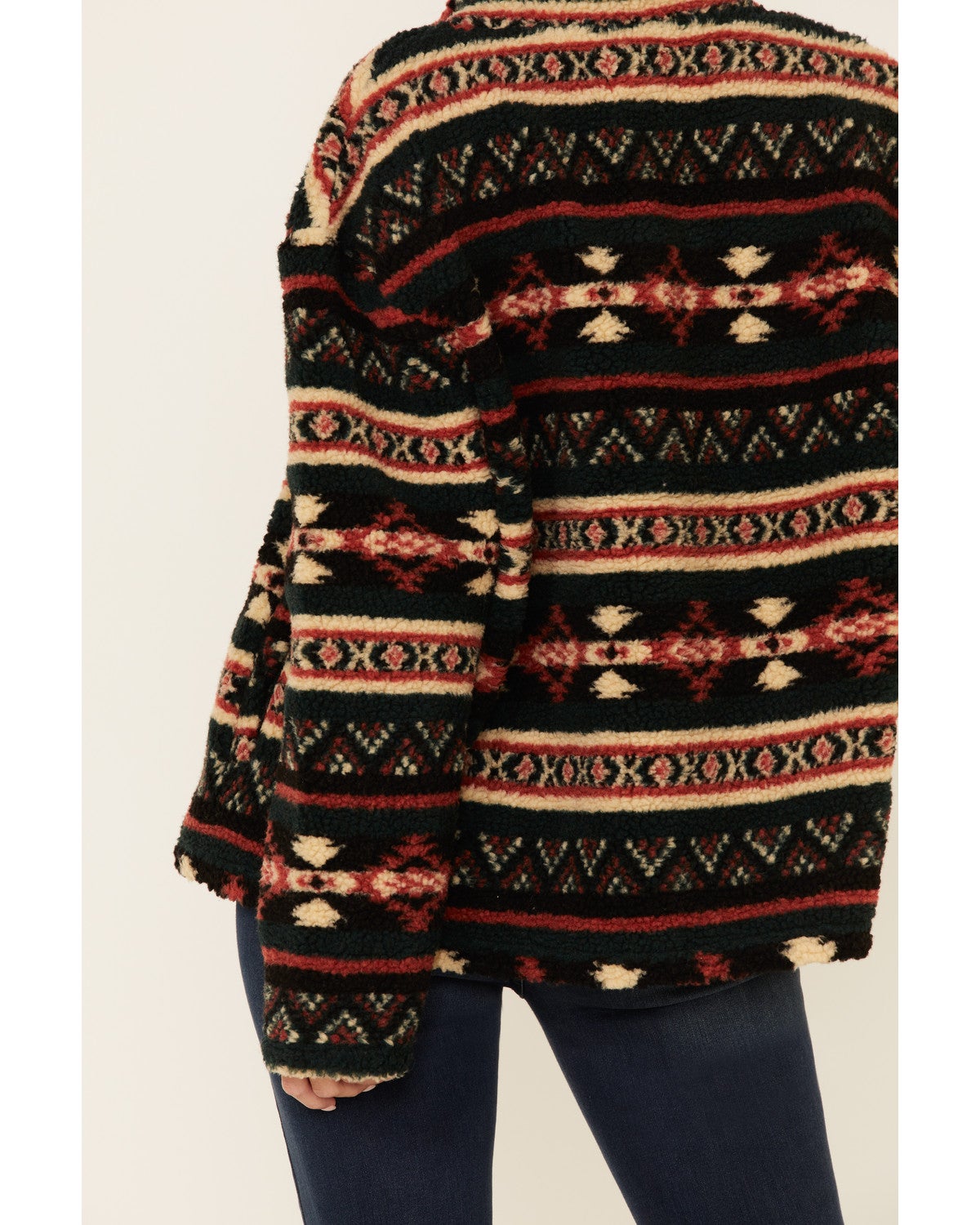 Fornia Women's Sherpa Lined Southwest Print Jacket Sheplers