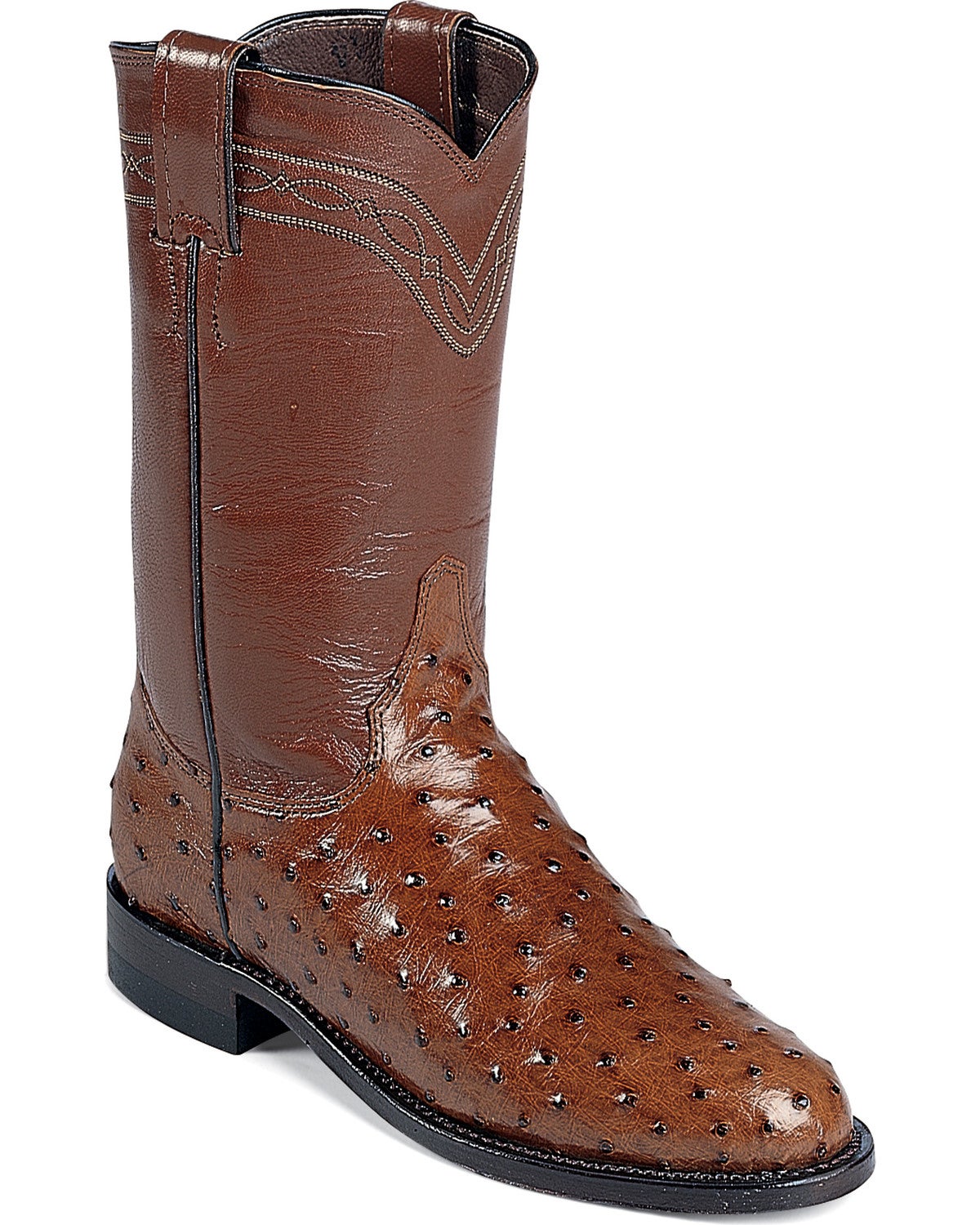 ostrich roper boots