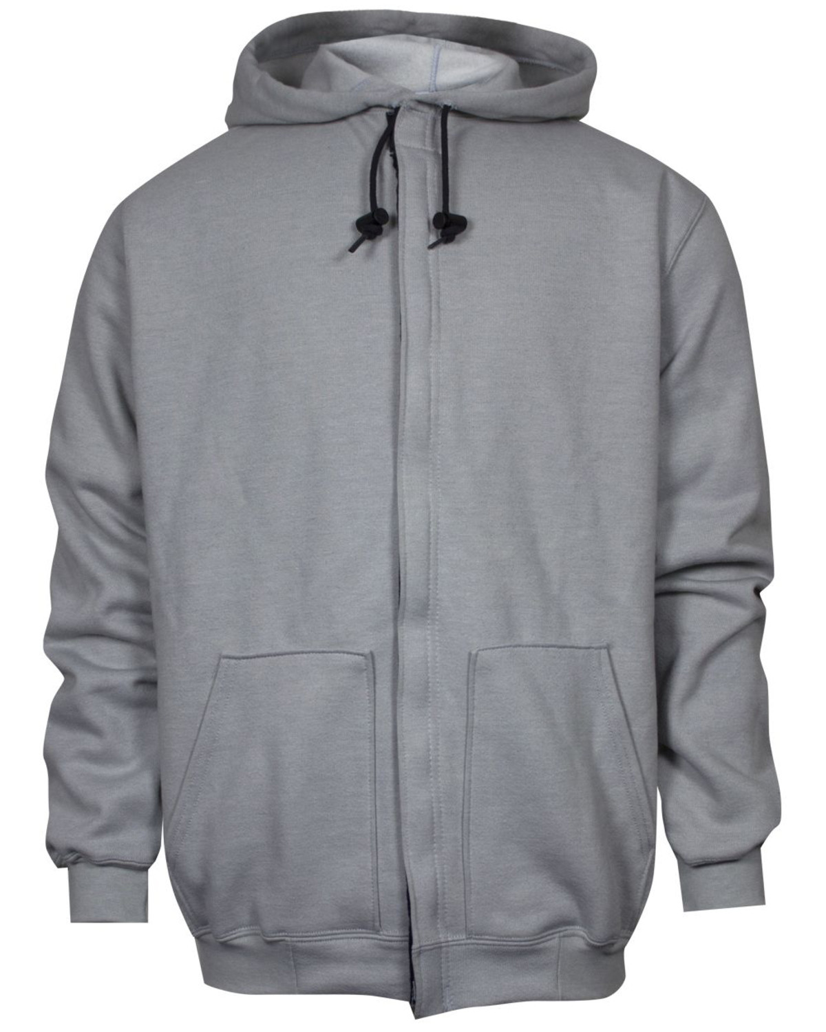 National Safety Apparel Men's Grey FR Heavyweight Zip Front Hooded Work ...