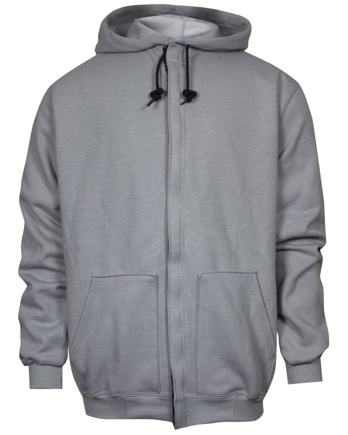 National Safety Apparel Men's Grey FR Heavyweight Zip Front Hooded Work