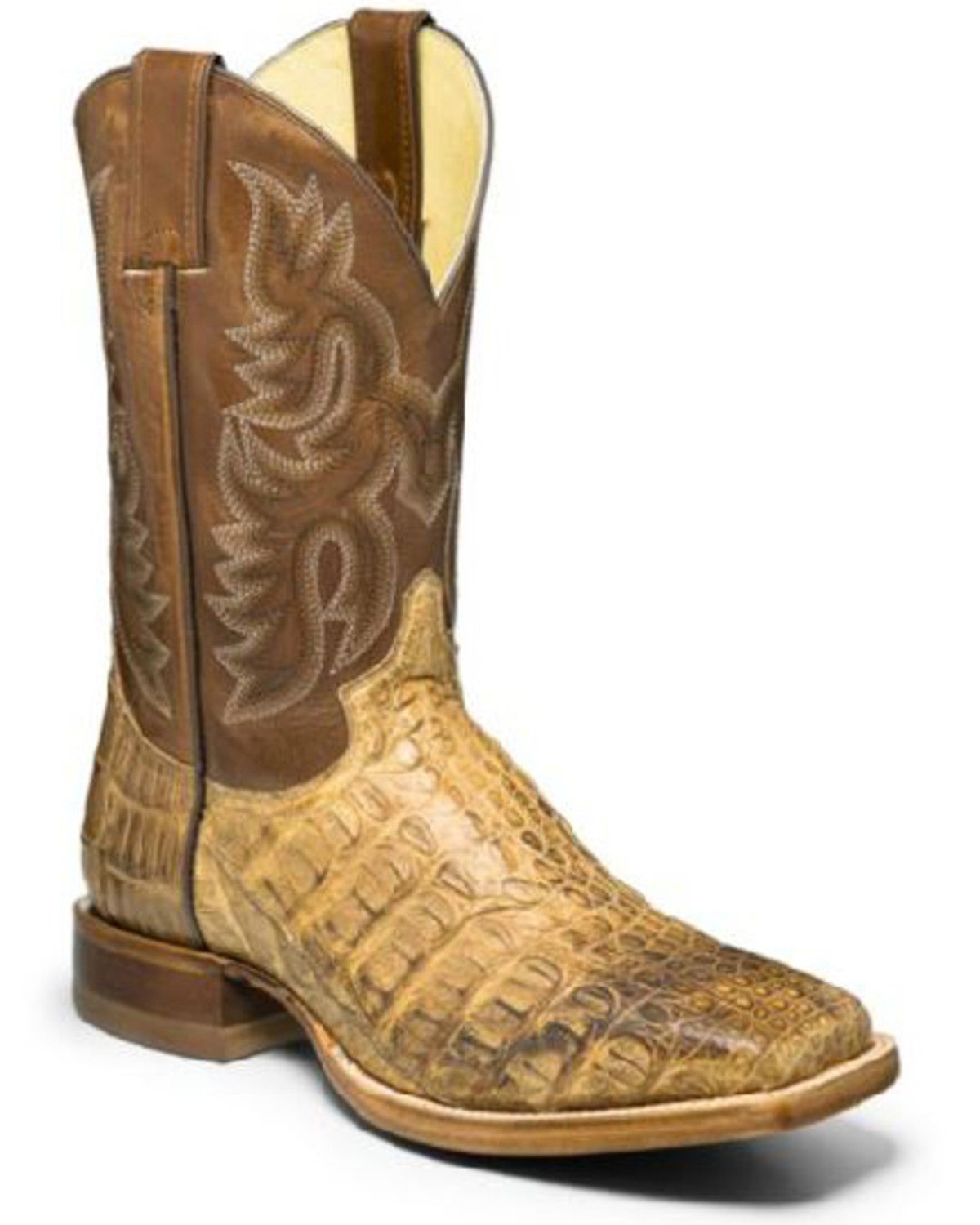 justin caiman square toe boots