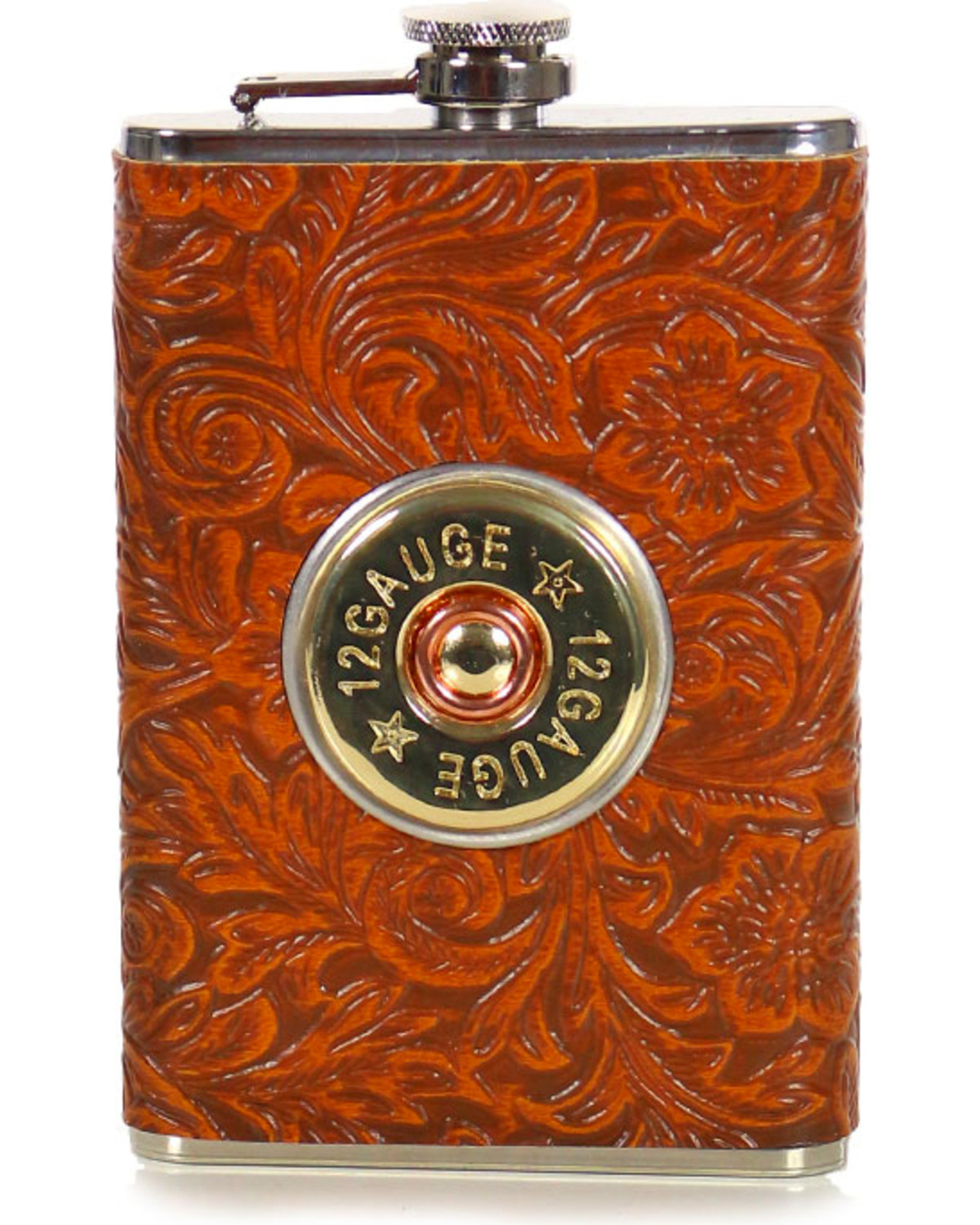 Boot Barn Ranch 12 Gauge Tooled Flask Sheplers