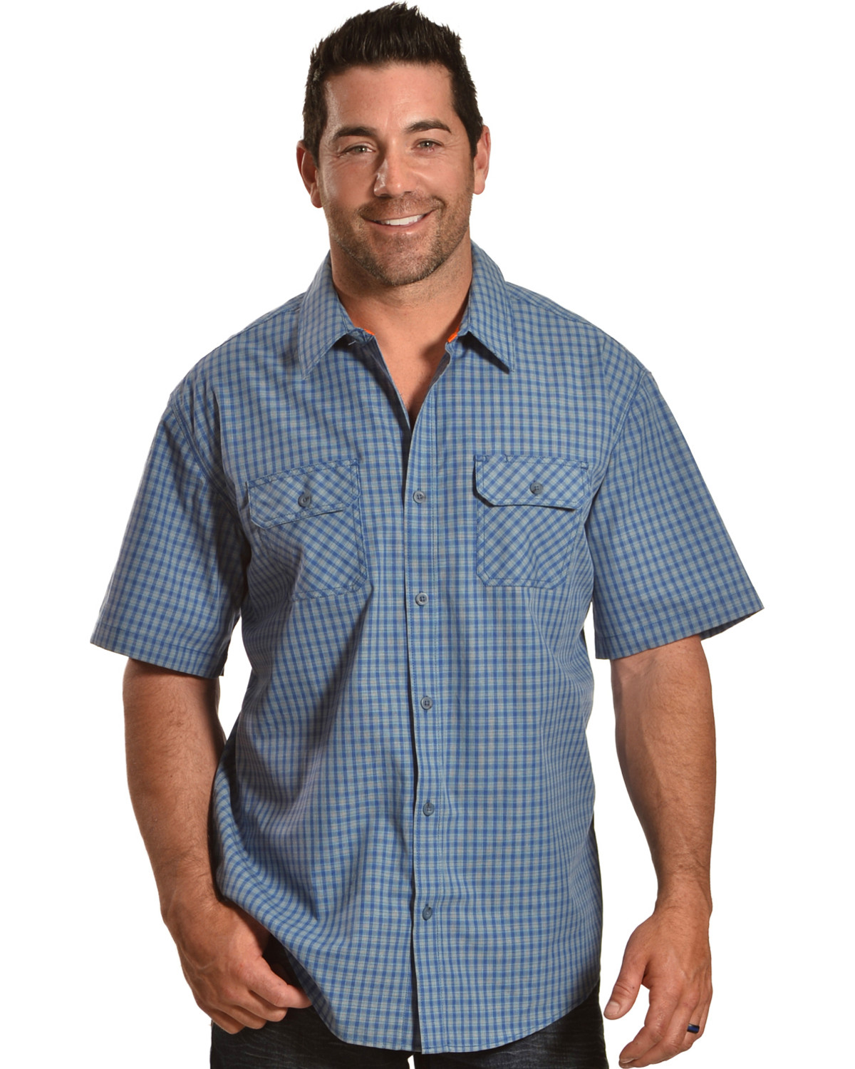 mens short sleeve button down