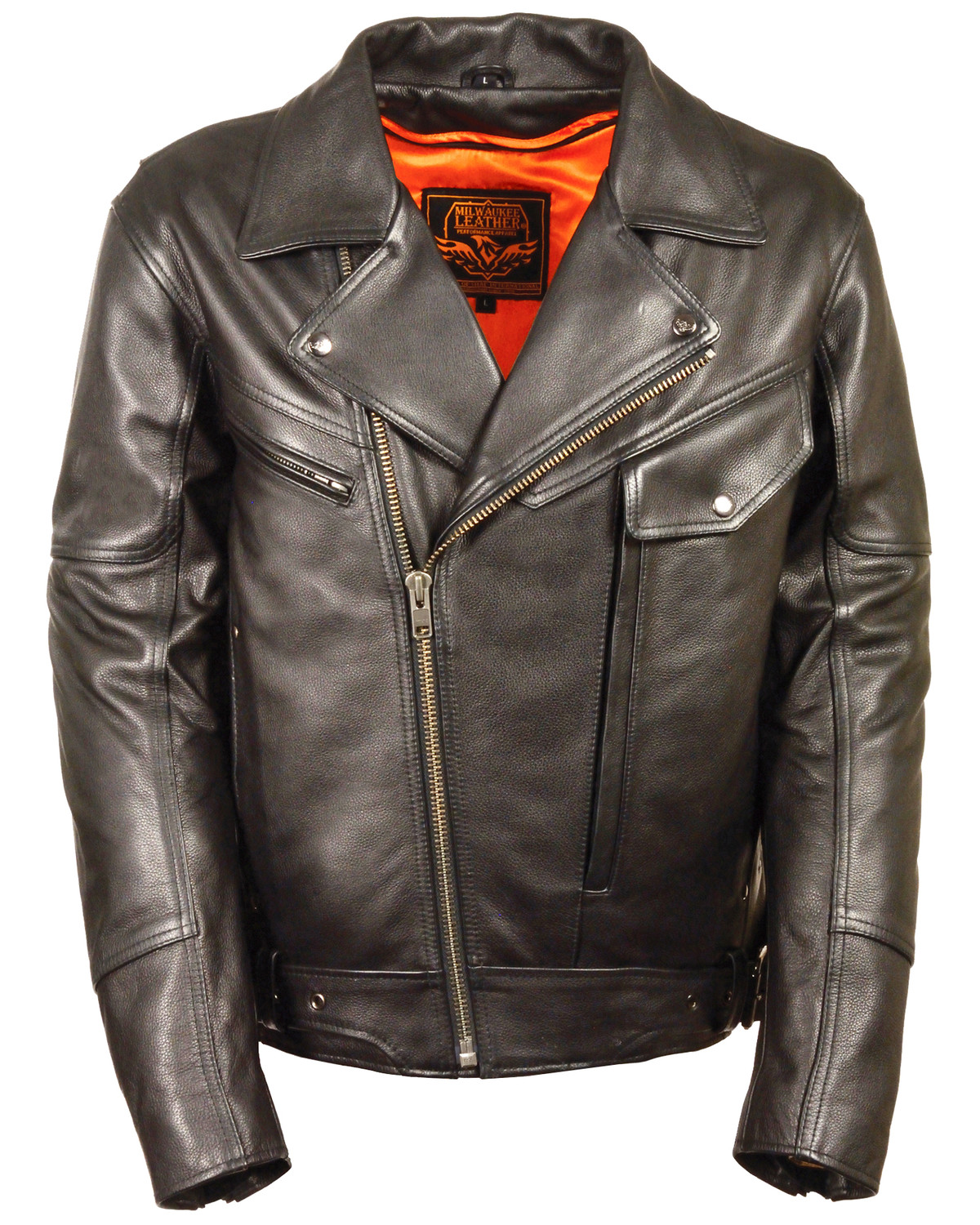 Milwaukee Leather Men's Side Belt Utility Pocket Motorcycle Jacket ...