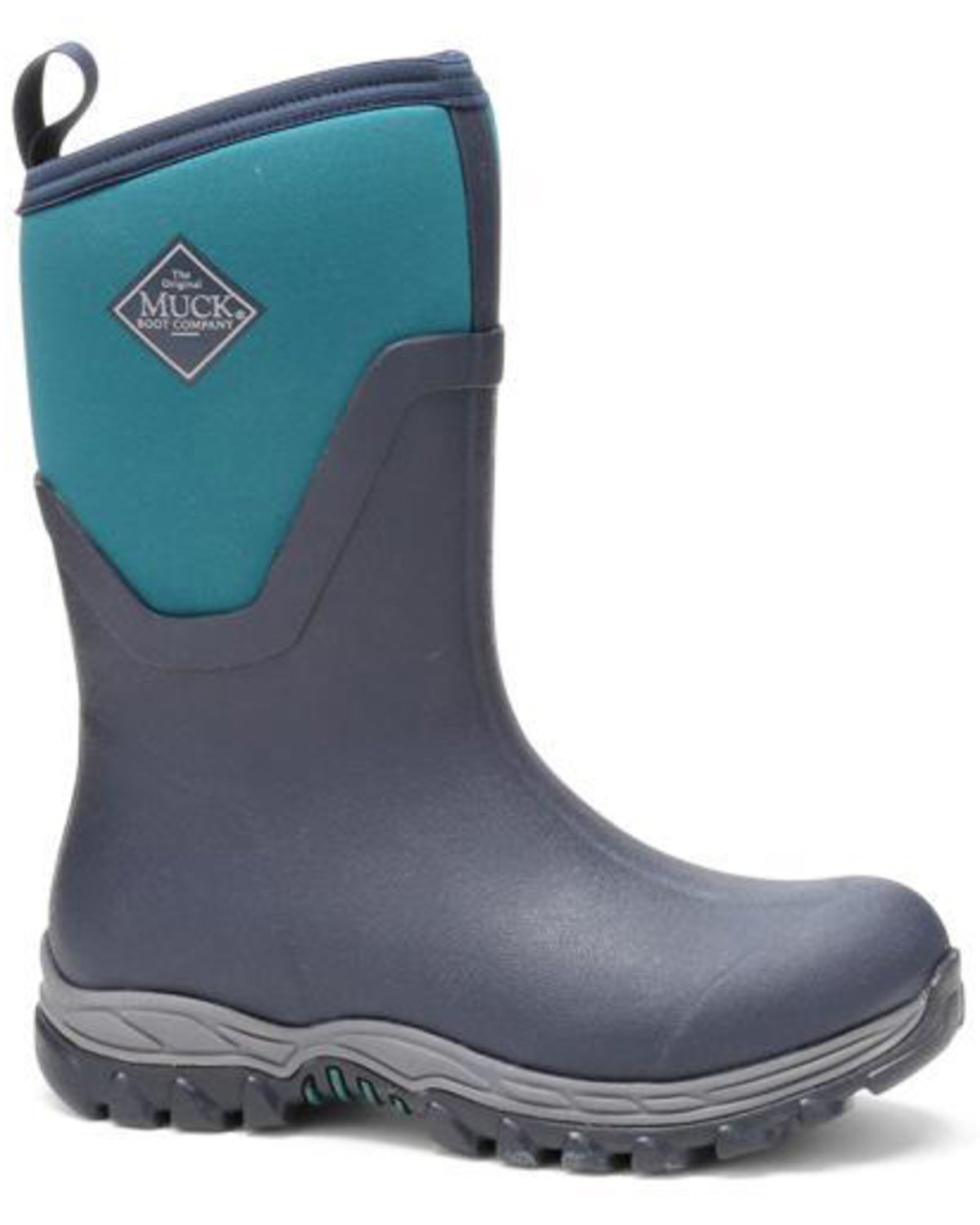 navy muck boots