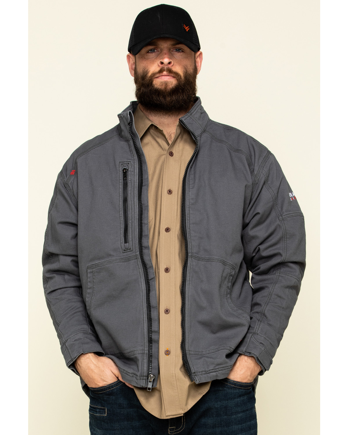 ariat men's fr duralight stretch canvas work jacket