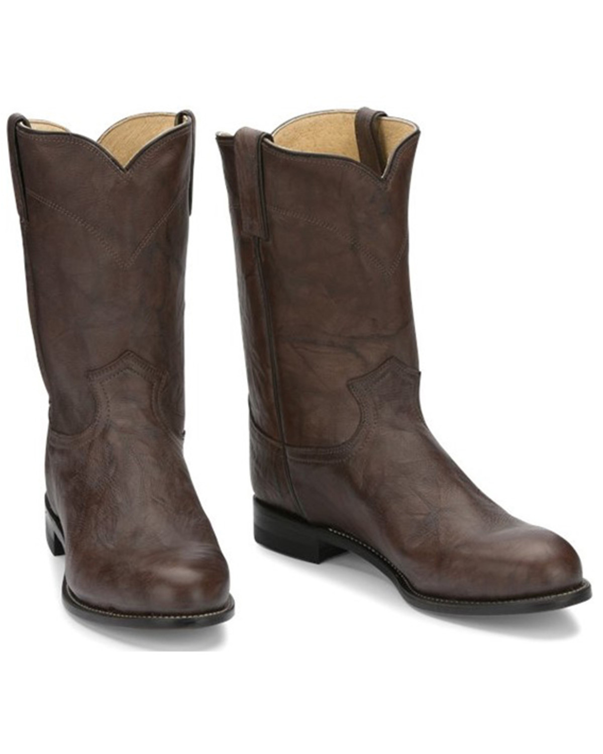 justin boots men's ropers equestrian boot