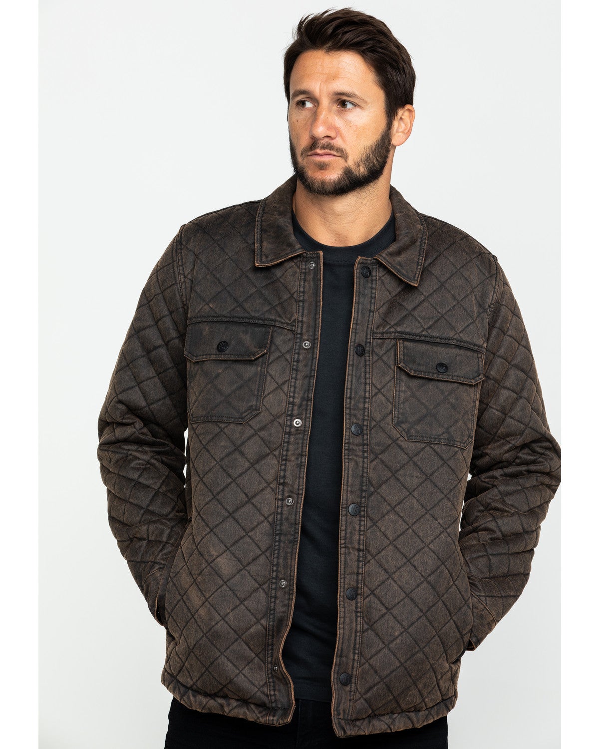 Rockwell Oil Skin Shirt Jacket | Sheplers