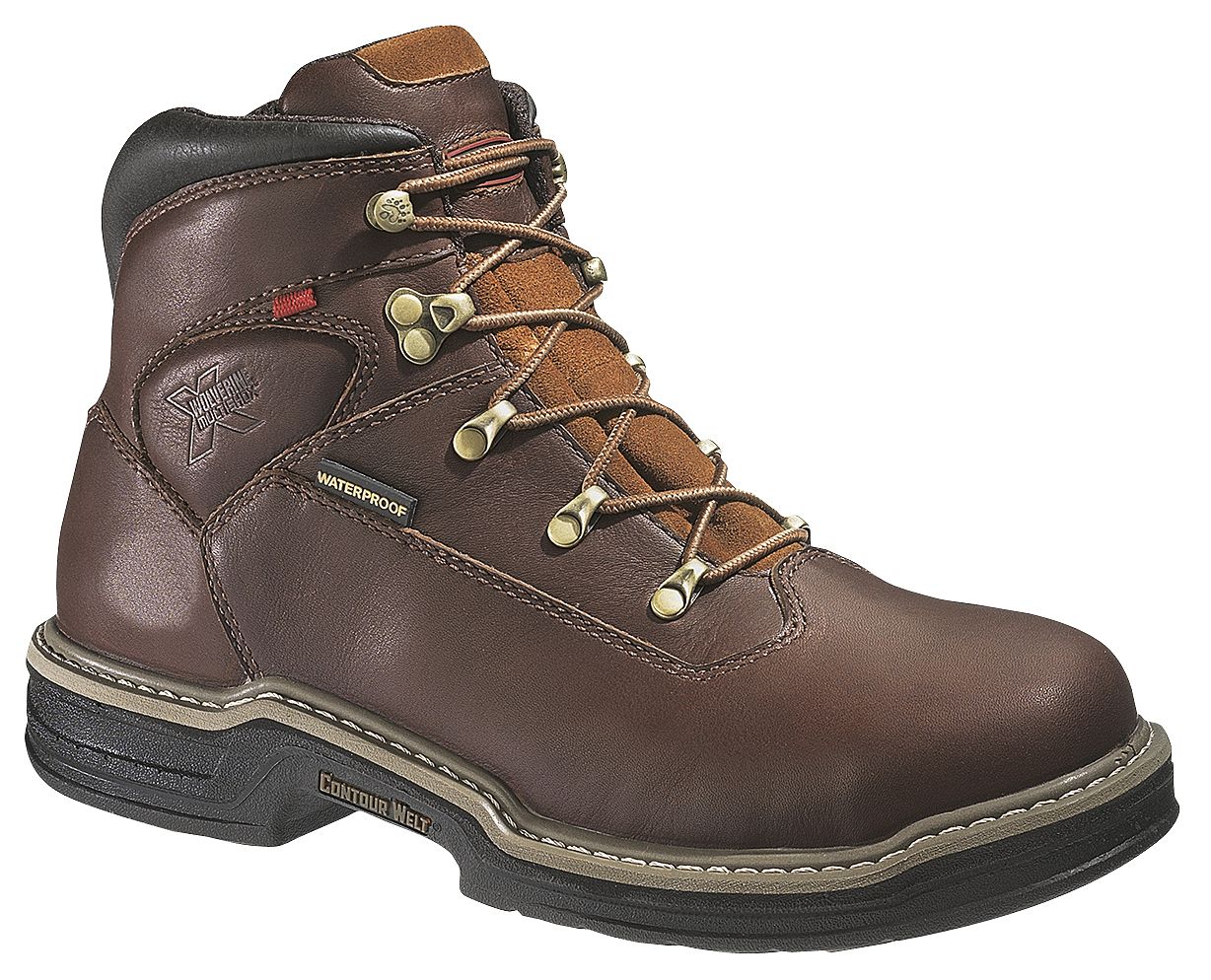 wolverine steel toe lace up boots