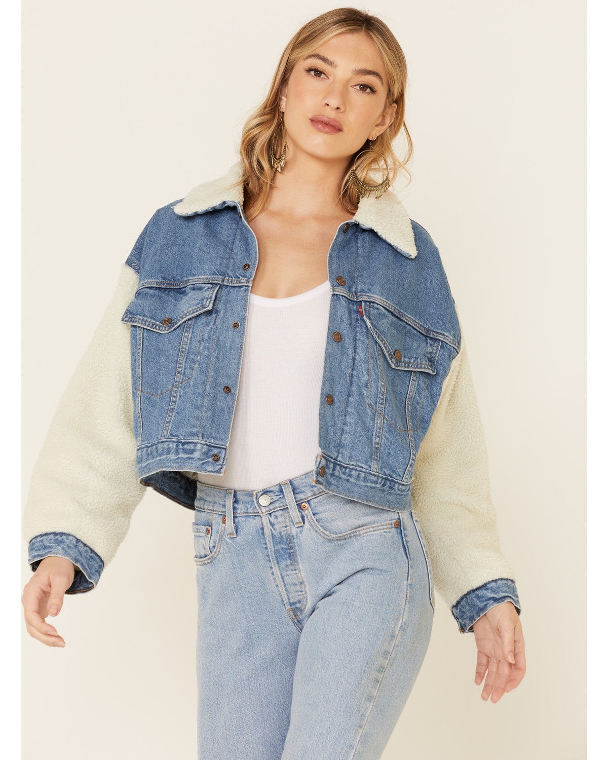 Levi's Women's Medium Wash Sherpa 