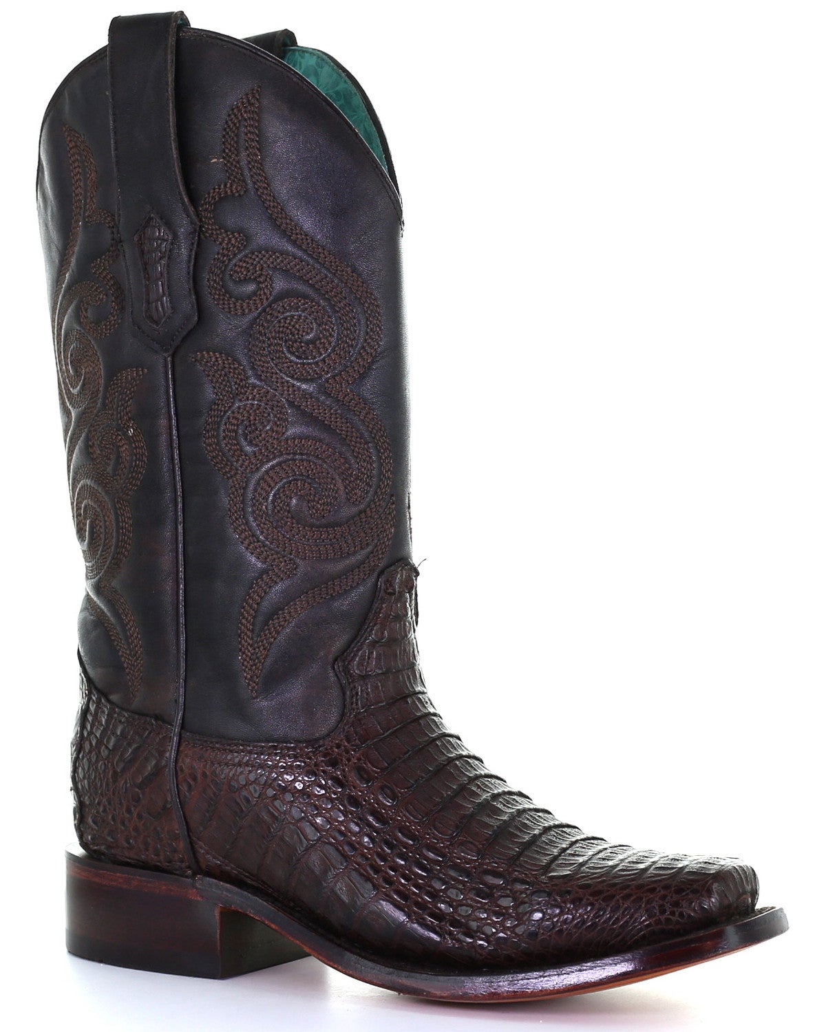 Corral Women�s Exotic Caiman Skin Western Boots Square
