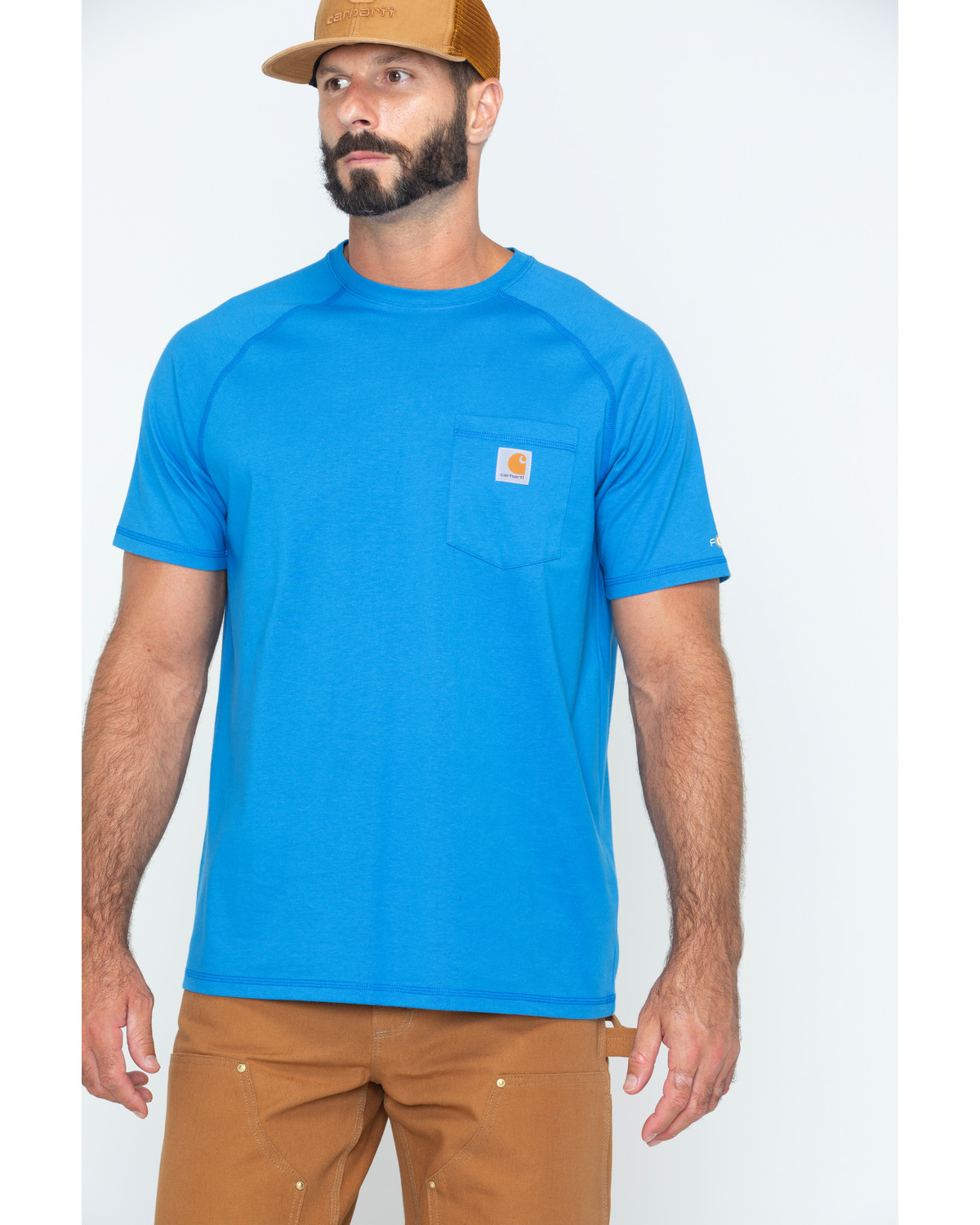 carhartt light blue t shirt