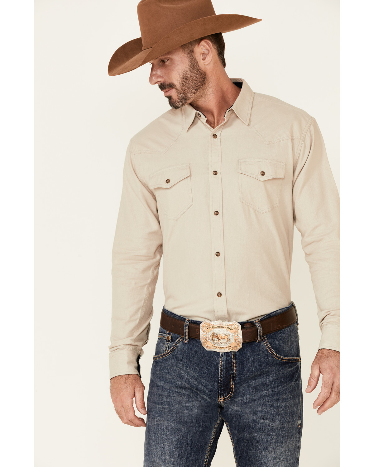 Cody James Men's Solid Taupe Rock Long