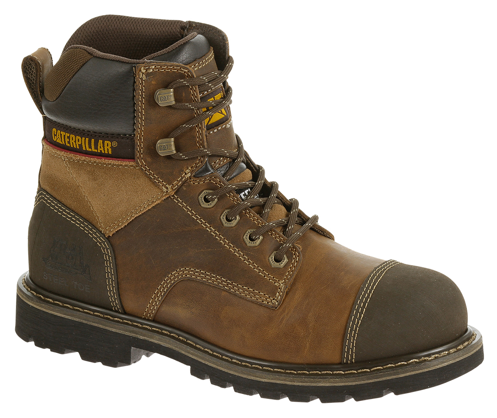 Caterpillar Traction 6 Work Boots Steel Toe Sheplers