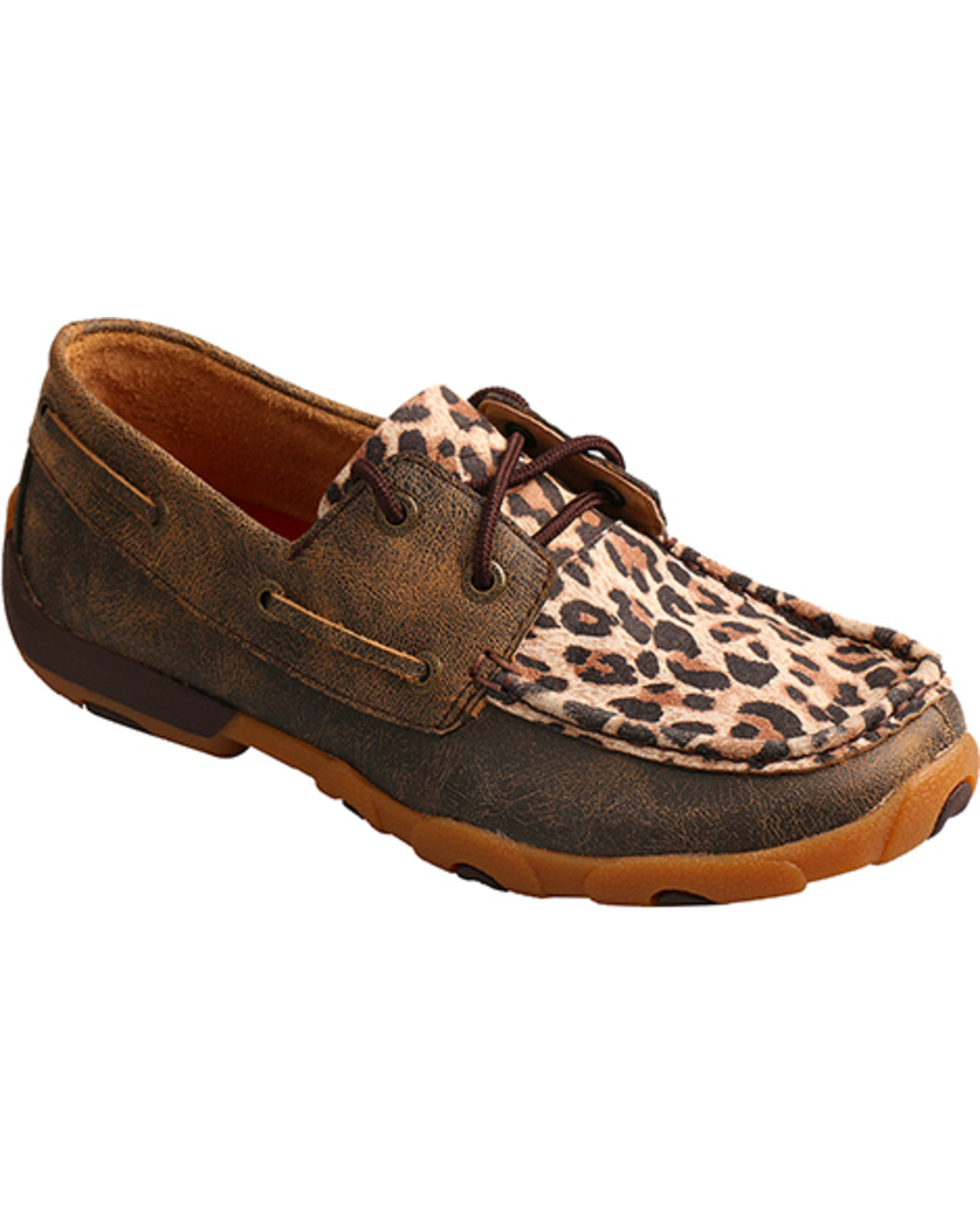 leopard driving shoes
