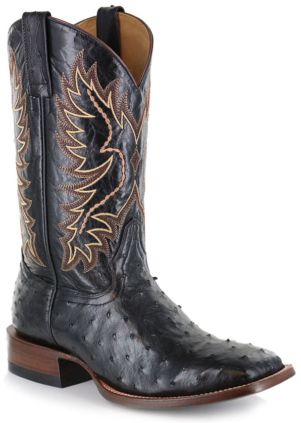 Cody James Mens Full Quill Ostrich Exotic Boot Wide Square Toe Bbme038 