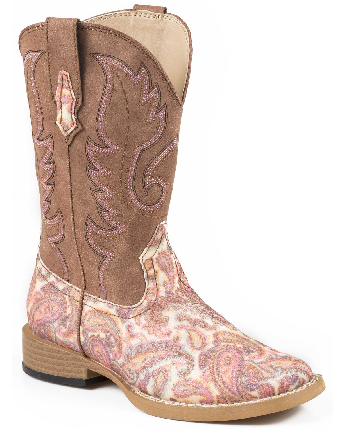 paisley print boots