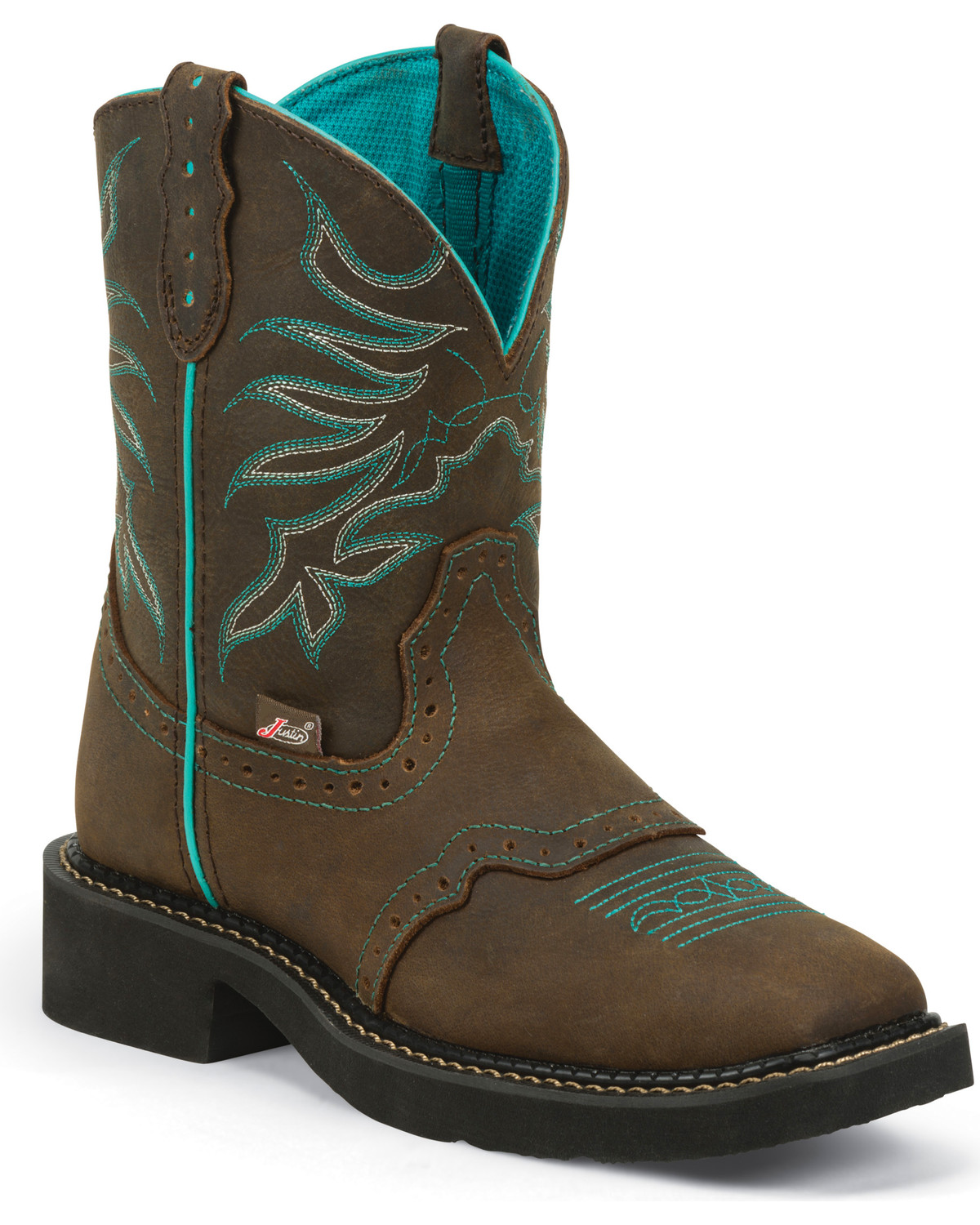 justin gypsy women's square toe western boots