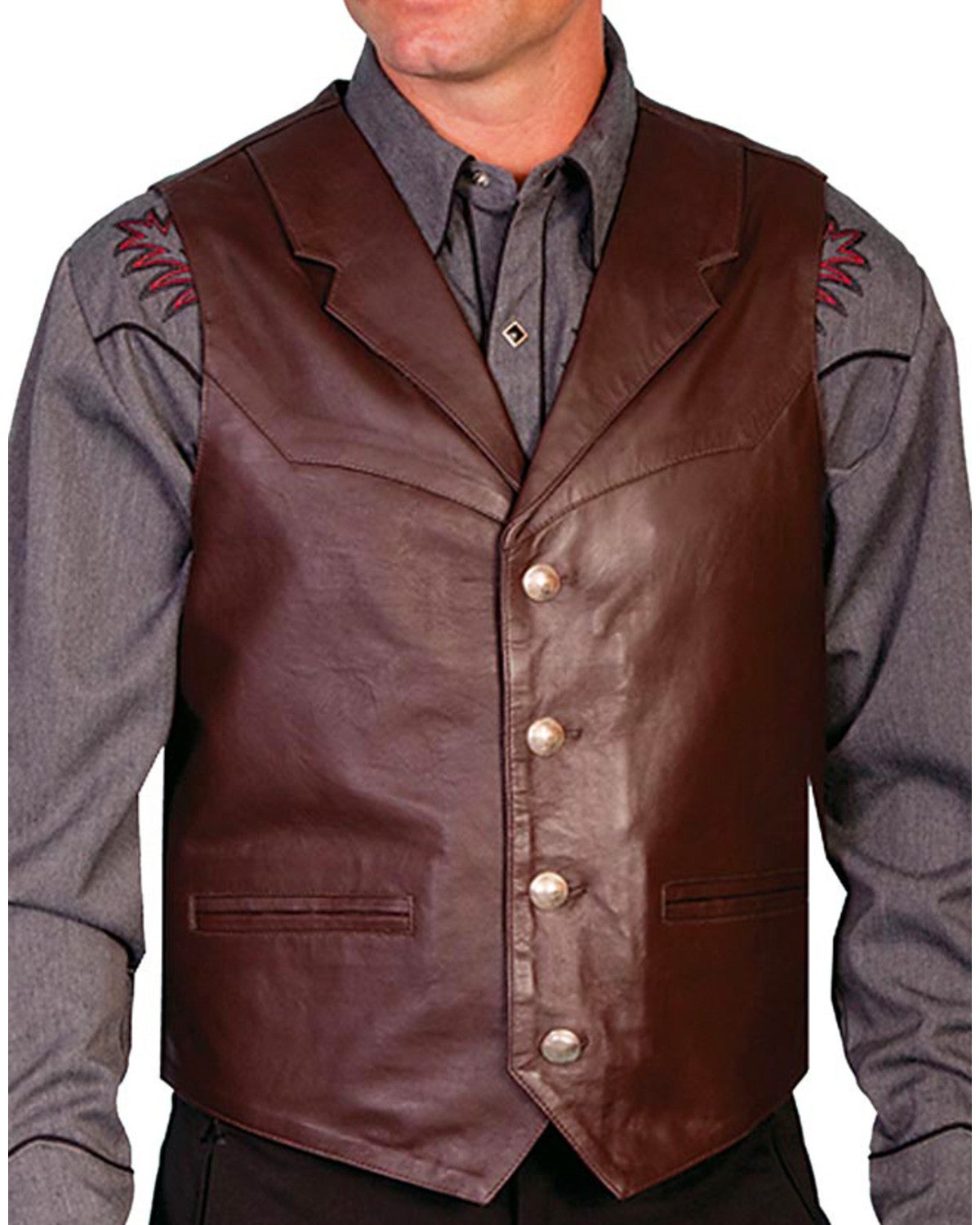 Scully Men's Lambskin Lapel Vest Big Sheplers