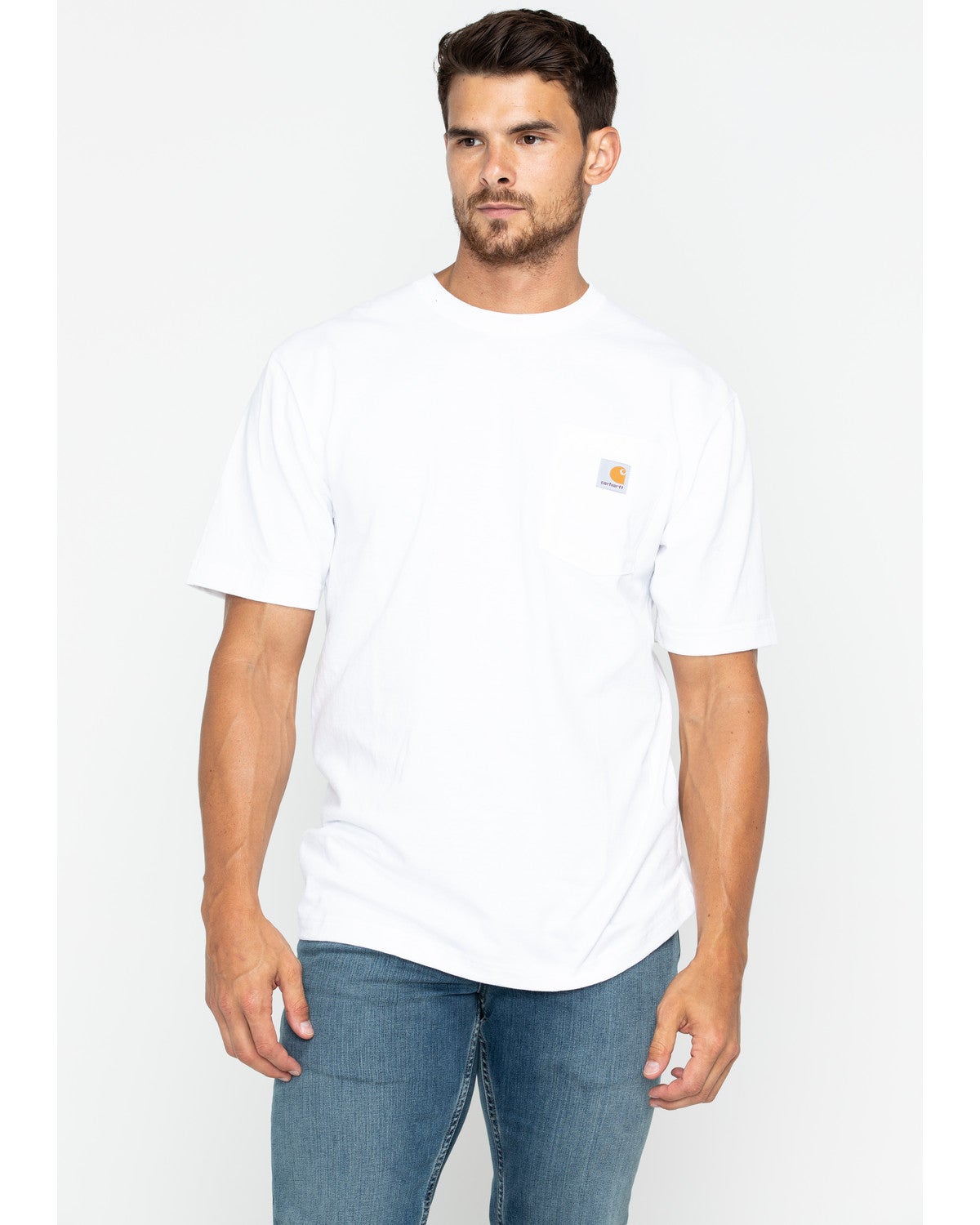 Solid Pocket Short Sleeve Work 
