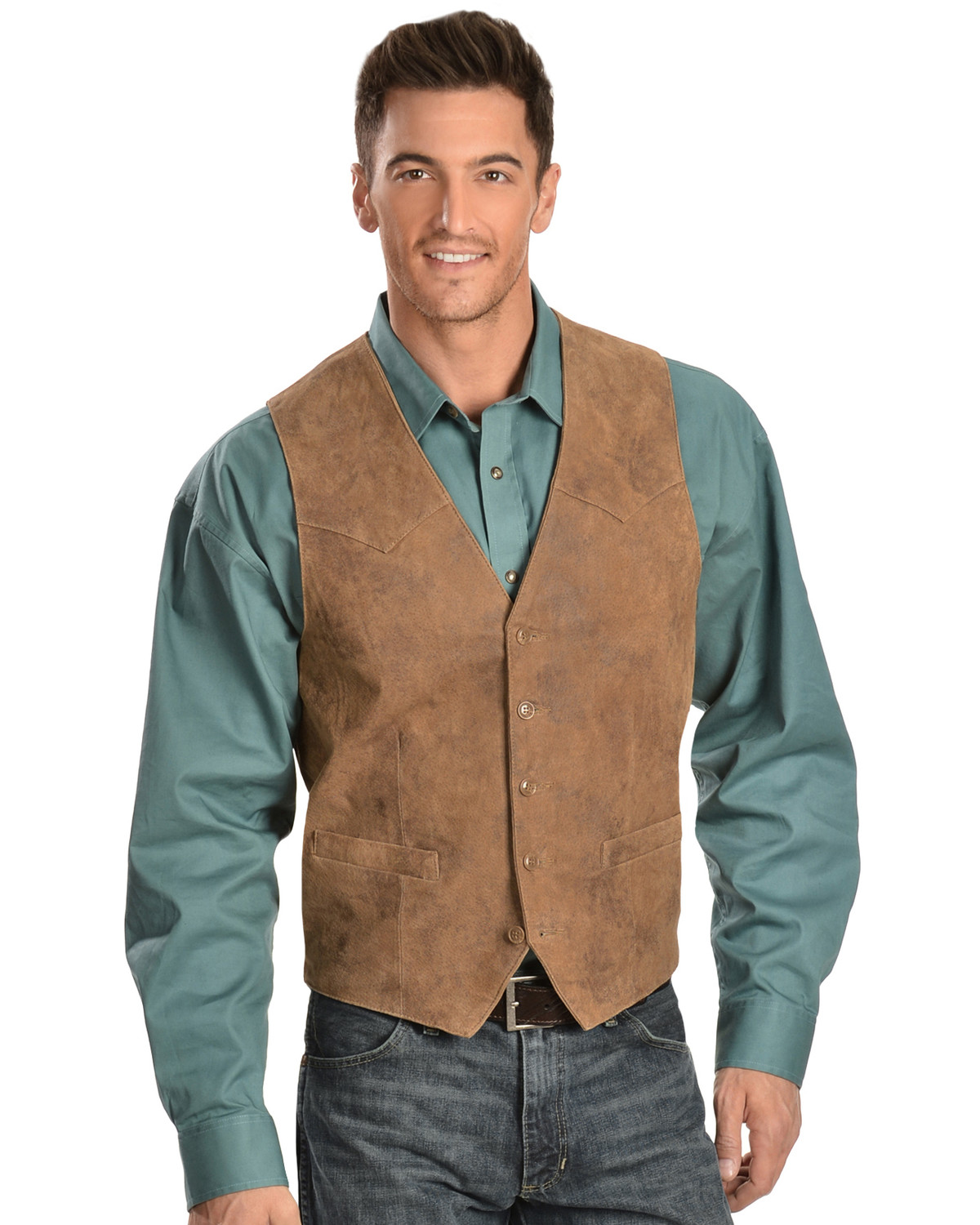 Scully Lamb Leather Western Vest | Sheplers