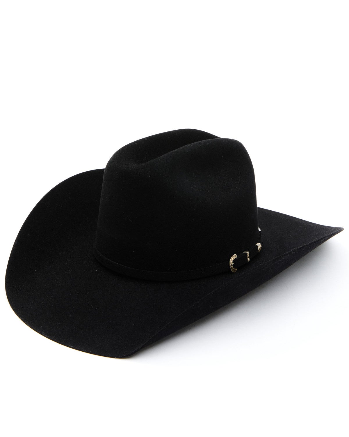 American Hat Co. 40X Black Self Band Premium Wool Felt Western Hat
