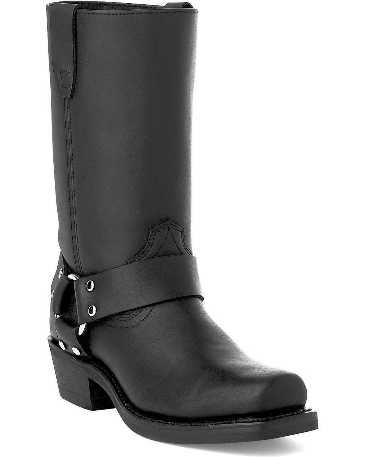 square toe black boots womens