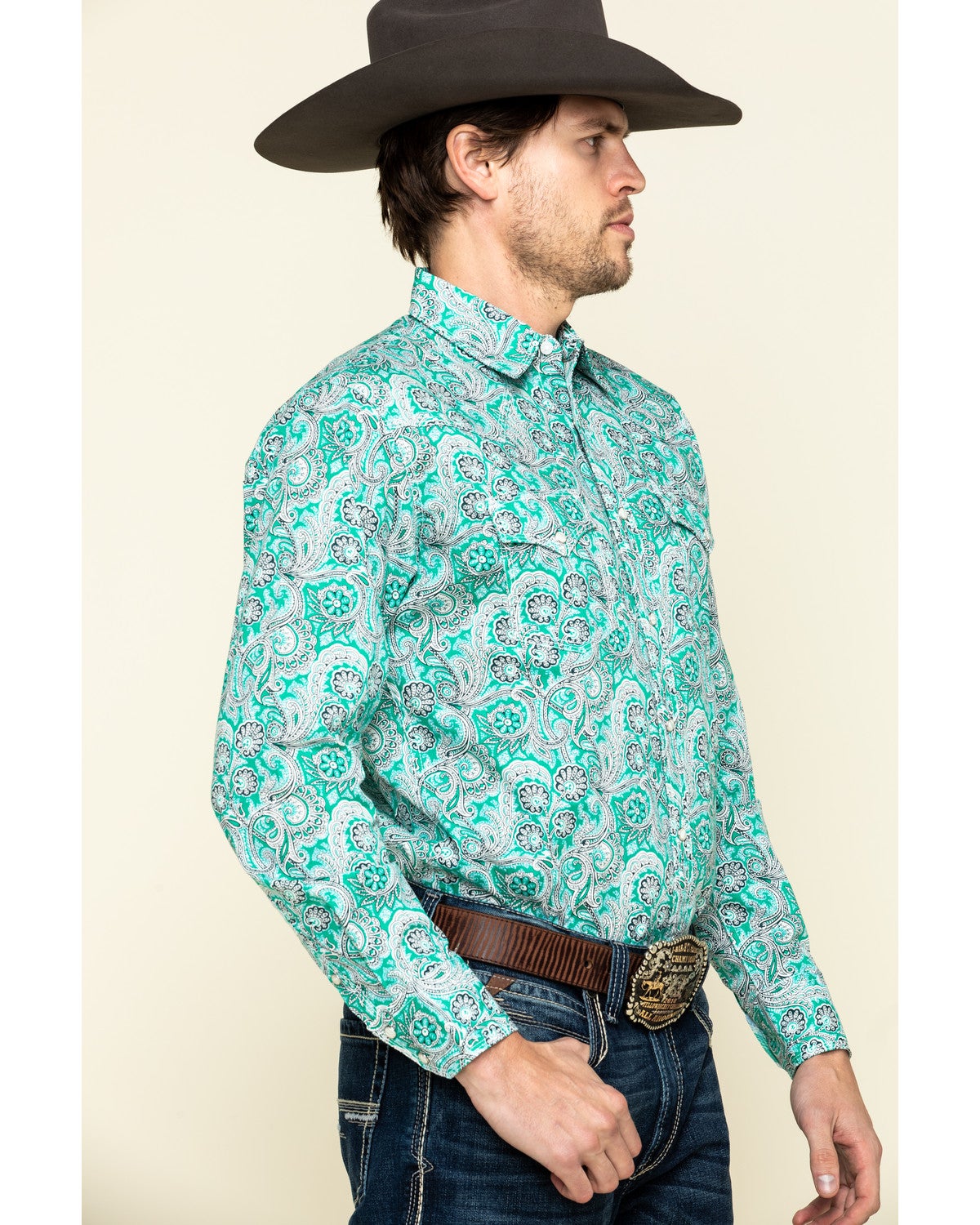wrangler paisley shirt