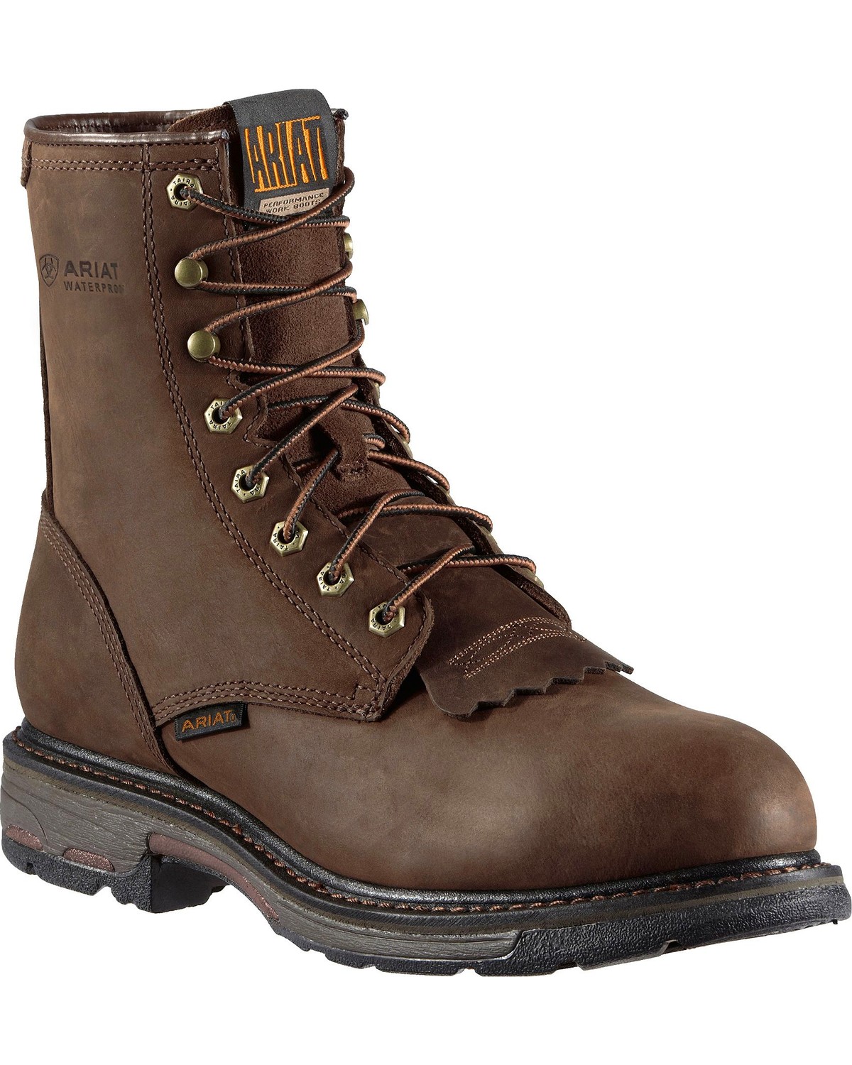 ariat lace up steel toe boots